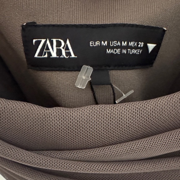 Zara Strapless Taupe Dress - Picture 5 of 6